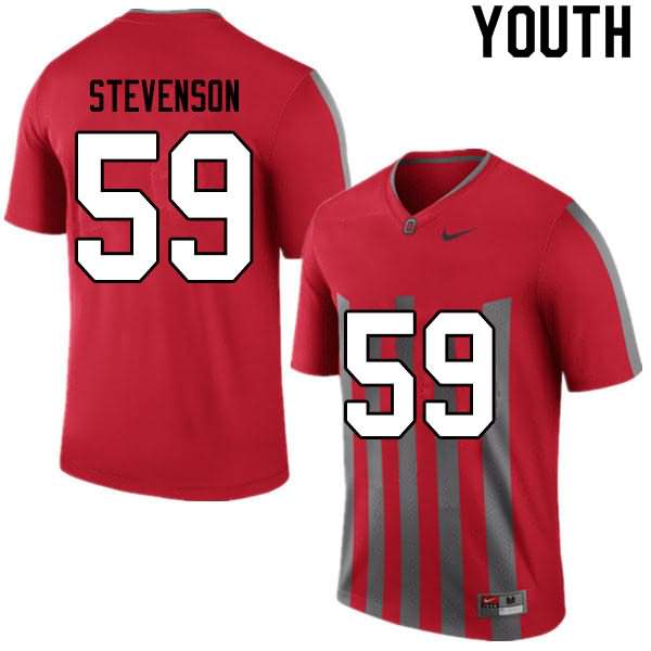 Youth Nike Ohio State Buckeyes Zach Stevenson #59 Retro College Football Jersey Colors CZJ03Q6R