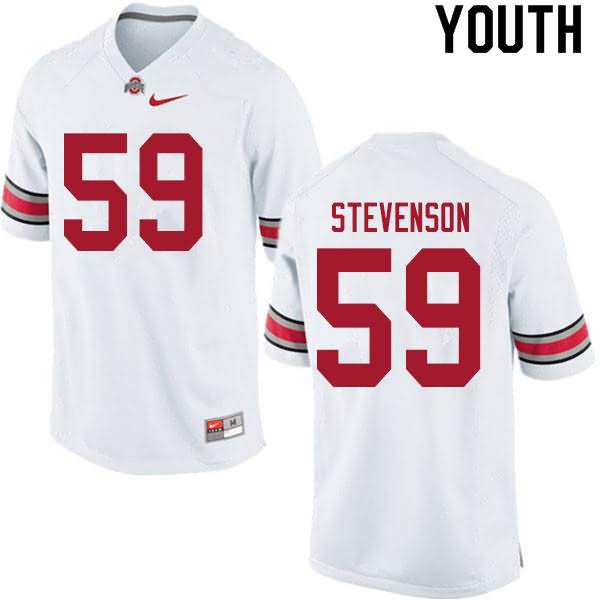 Youth Nike Ohio State Buckeyes Zach Stevenson #59 White College Football Jersey In Stock EZZ23Q5L