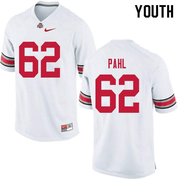 Youth Nike Ohio State Buckeyes Brandon Pahl #62 White College Football Jersey Ventilation YOZ55Q0W