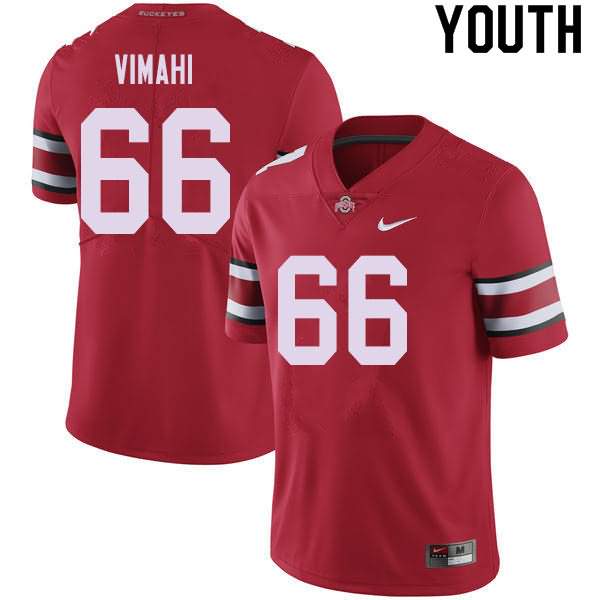Youth Nike Ohio State Buckeyes Enokk Vimahi #66 Red College Football Jersey Real SLA33Q0X
