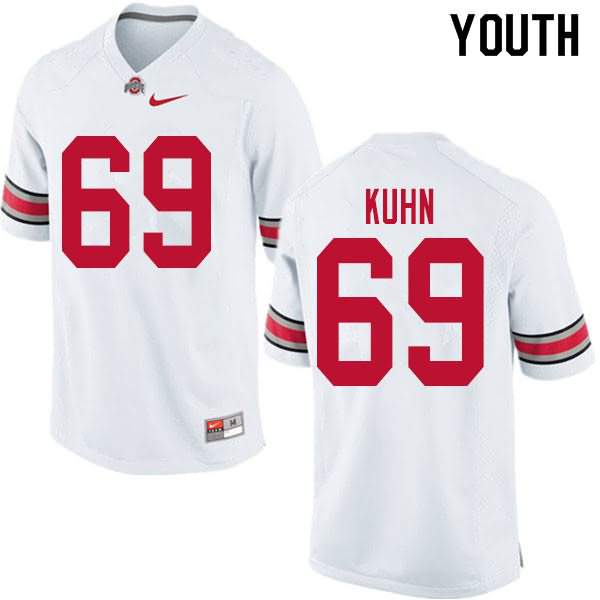 Youth Nike Ohio State Buckeyes Chris Kuhn #69 White College Football Jersey In Stock UWC35Q8X