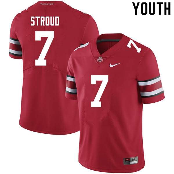 Youth Nike Ohio State Buckeyes C.J. Stroud #7 Scarlet College Football Jersey Lifestyle PDS06Q0X