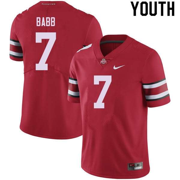 Youth Nike Ohio State Buckeyes Kamryn Babb #7 Red College Football Jersey For Fans OIK86Q4F