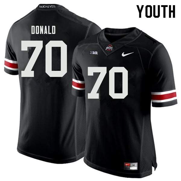 Youth Nike Ohio State Buckeyes Noah Donald #70 Black College Football Jersey Stock IRP15Q3E