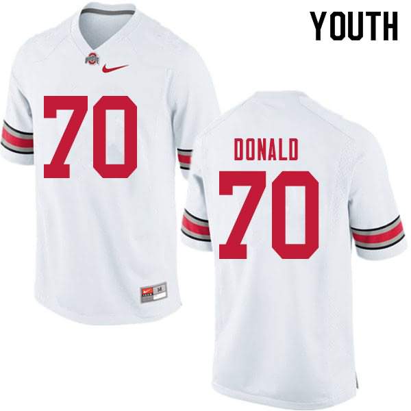 Youth Nike Ohio State Buckeyes Noah Donald #70 White College Football Jersey New VYP22Q2O