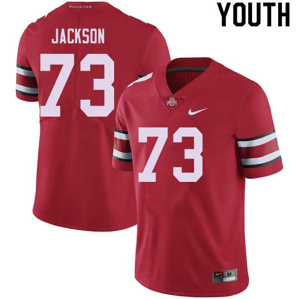 Youth Nike Ohio State Buckeyes Jonah Jackson #73 Red College Football Jersey For Fans CHN46Q6G