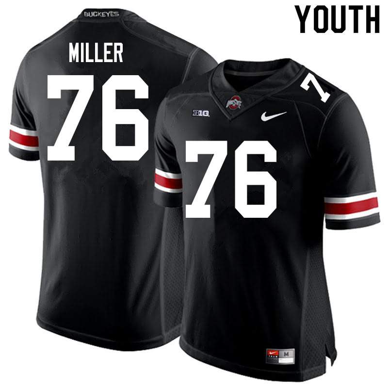Youth Nike Ohio State Buckeyes Harry Miller #76 Black College Football Jersey For Fans XHE23Q2F