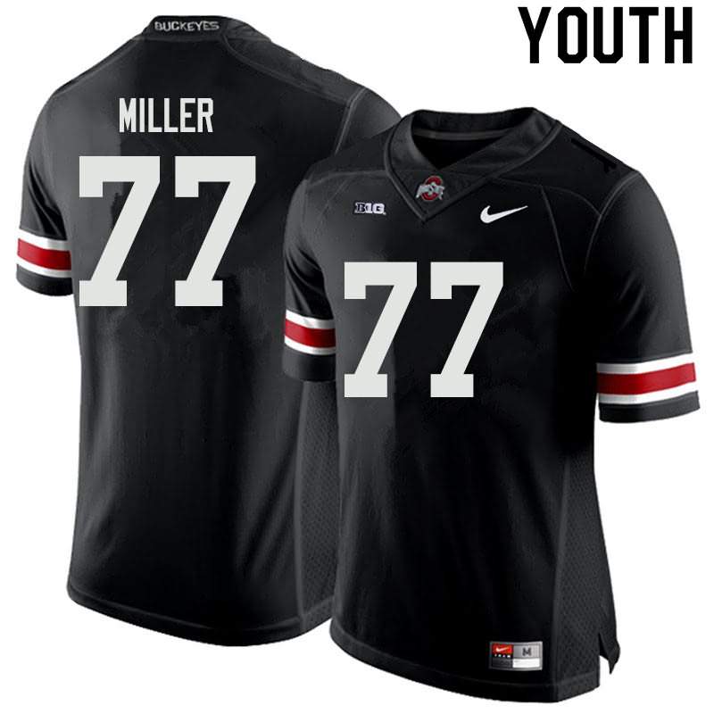 Youth Nike Ohio State Buckeyes Harry Miller #77 Black College Football Jersey September OJD41Q2W