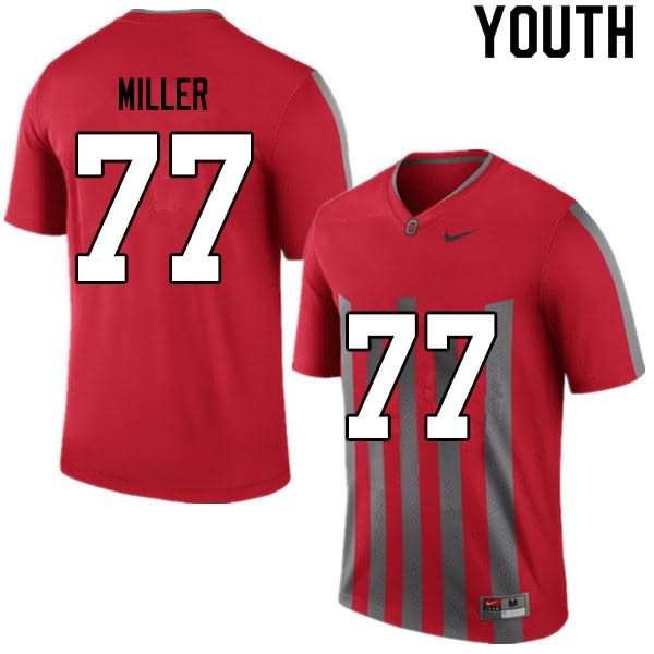 Youth Nike Ohio State Buckeyes Harry Miller #77 Retro College Football Jersey Supply GYM60Q6G