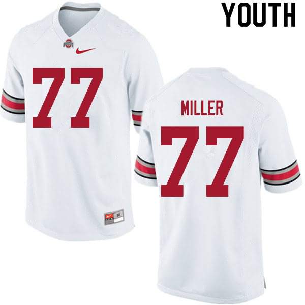 Youth Nike Ohio State Buckeyes Harry Miller #77 White College Football Jersey On Sale DCI36Q8D