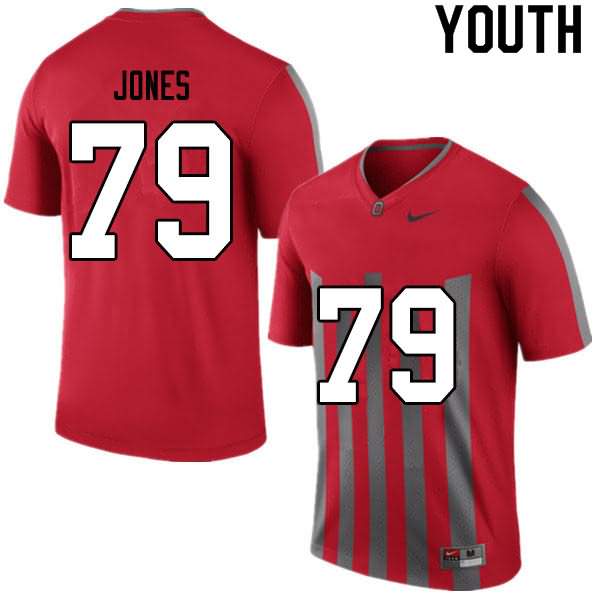 Youth Nike Ohio State Buckeyes Dawand Jones #79 Retro College Football Jersey Anti-slip TMI62Q4K