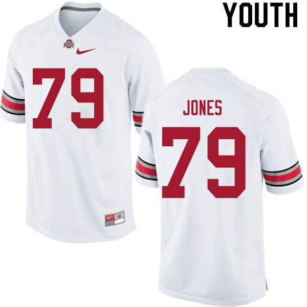 Youth Nike Ohio State Buckeyes Dawand Jones #79 White College Football Jersey Jogging QPE46Q7P