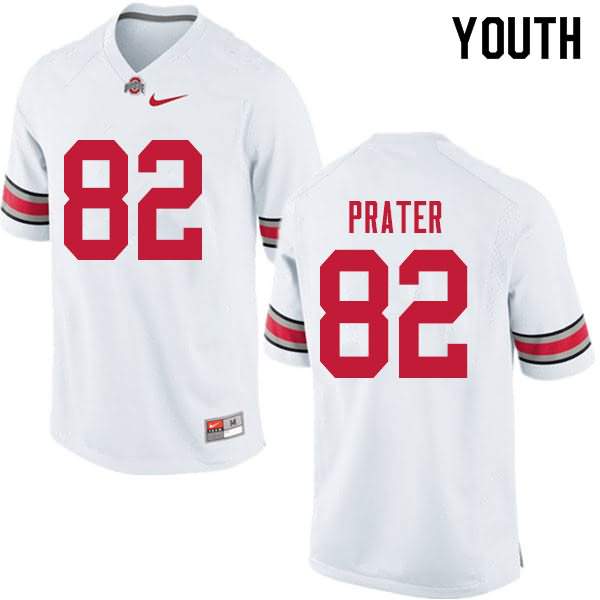 Youth Nike Ohio State Buckeyes Garyn Prater #82 White College Football Jersey May ZFL47Q5Z
