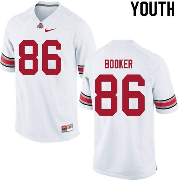 Youth Nike Ohio State Buckeyes Chris Booker #86 White College Football Jersey August NGK42Q5X