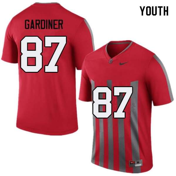 Youth Nike Ohio State Buckeyes Ellijah Gardiner #87 Throwback College Football Jersey Season JSW81Q8I
