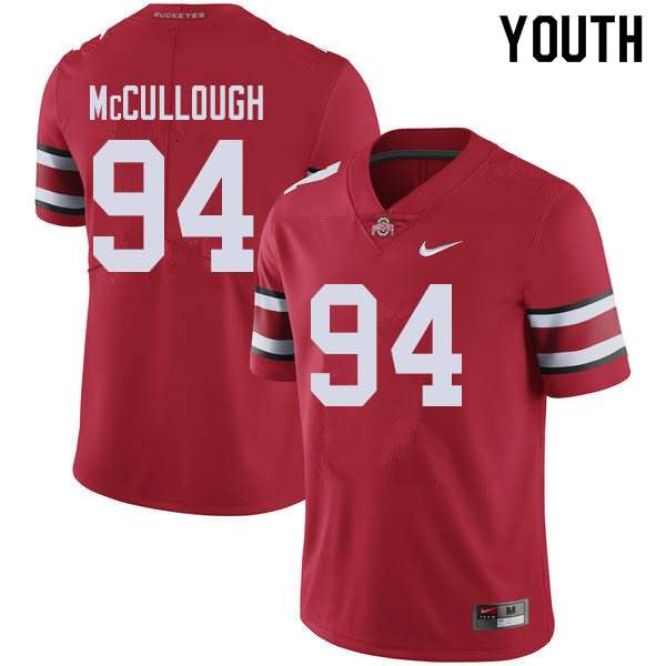 Youth Nike Ohio State Buckeyes Roen McCullough #94 Red College Football Jersey Super Deals HJE68Q2X