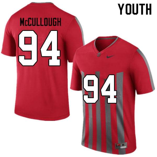 Youth Nike Ohio State Buckeyes Roen McCullough #94 Throwback College Football Jersey Authentic NXI31Q7W