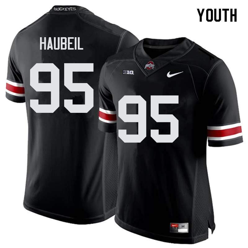 Youth Nike Ohio State Buckeyes Blake Haubeil #95 Black College Football Jersey Freeshipping FRK46Q8U