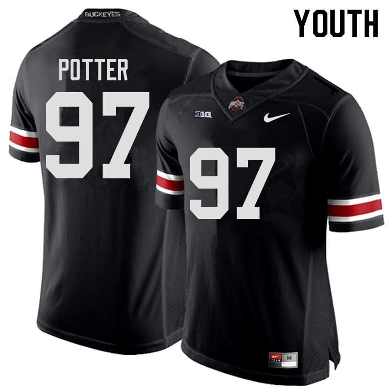 Youth Nike Ohio State Buckeyes Noah Potter #97 Black College Football Jersey Special RQN30Q7R