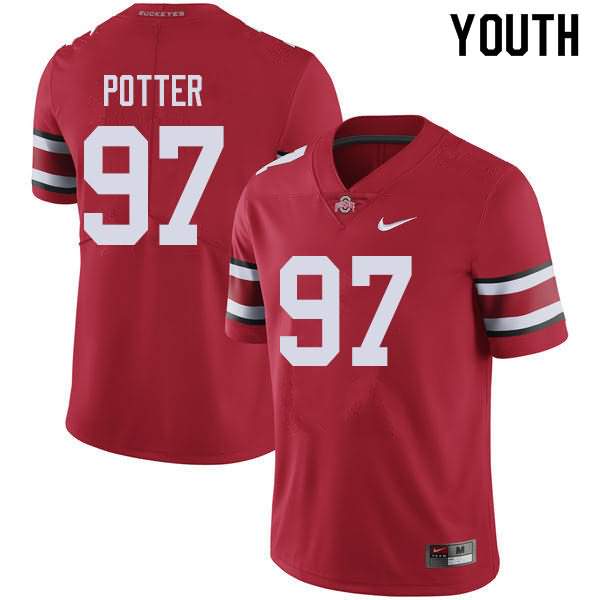 Youth Nike Ohio State Buckeyes Noah Potter #97 Red College Football Jersey Black Friday EGF11Q1N
