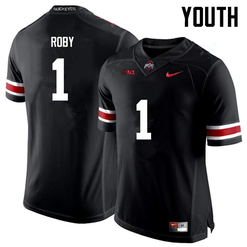 Youth Nike Ohio State Buckeyes Bradley Roby #1 Black College Football Jersey Jogging TDG22Q7J