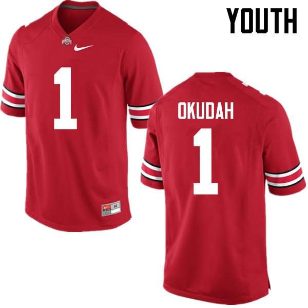Youth Nike Ohio State Buckeyes Jeffrey Okudah #1 Red College Football Jersey September RGC25Q0P