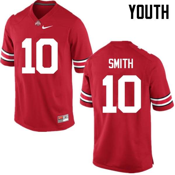 Youth Nike Ohio State Buckeyes Troy Smith #10 Red College Football Jersey Fashion HIR50Q2K