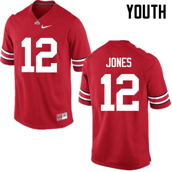 Youth Nike Ohio State Buckeyes Cardale Jones #12 Red College Football Jersey Official PHU16Q7D