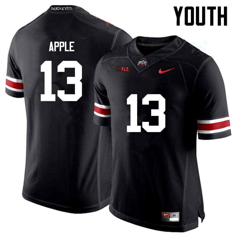 Youth Nike Ohio State Buckeyes Eli Apple #13 Black College Football Jersey Comfortable KCM01Q1H