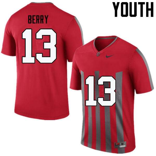 Youth Nike Ohio State Buckeyes Rashod Berry #13 Throwback College Football Jersey Winter QQM67Q5T