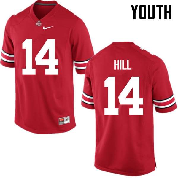 Youth Nike Ohio State Buckeyes KJ Hill #14 Red College Football Jersey Check Out XIG25Q0S