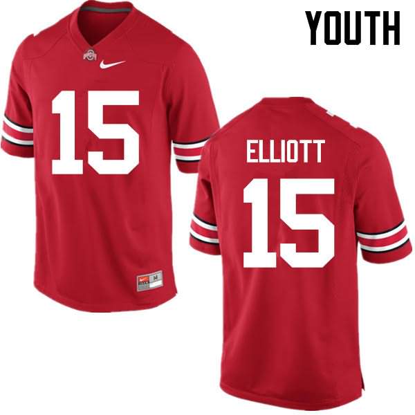 Youth Nike Ohio State Buckeyes Ezekiel Elliott #15 Red College Football Jersey Best EYJ37Q3X