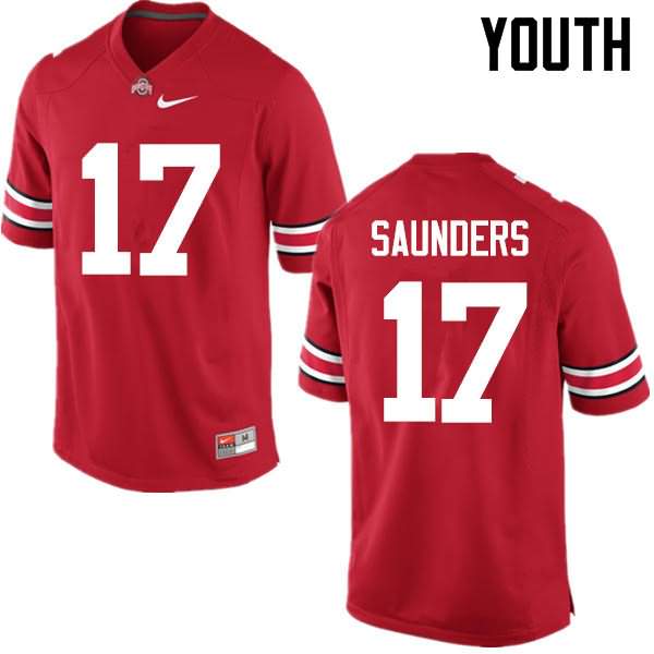 Youth Nike Ohio State Buckeyes C.J. Saunders #17 Red College Football Jersey Limited KGX72Q6H