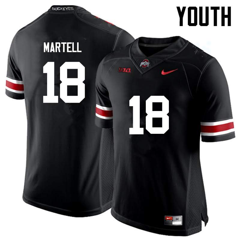 Youth Nike Ohio State Buckeyes Tate Martell #18 Black College Football Jersey January GFJ33Q8C