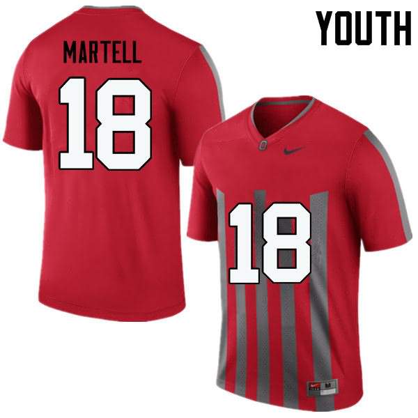 Youth Nike Ohio State Buckeyes Tate Martell #18 Throwback College Football Jersey Spring LZV53Q6V