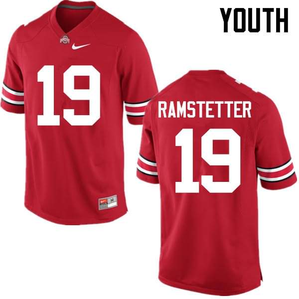 Youth Nike Ohio State Buckeyes Joe Ramstetter #19 Red College Football Jersey Breathable GUK70Q1N