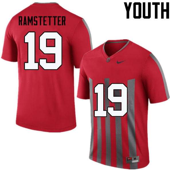 Youth Nike Ohio State Buckeyes Joe Ramstetter #19 Throwback College Football Jersey June YWE42Q5I