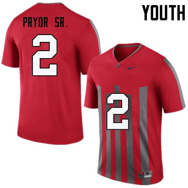 Youth Nike Ohio State Buckeyes Terrelle Pryor Sr. #2 Throwback College Football Jersey Colors YUB11Q6Y