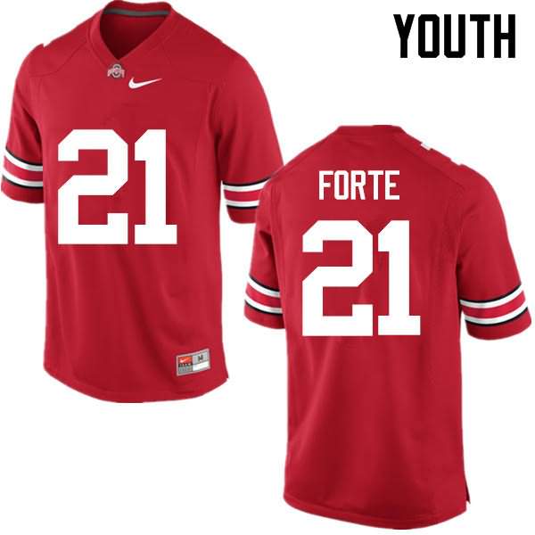 Youth Nike Ohio State Buckeyes Trevon Forte #21 Red College Football Jersey Stock SYG65Q7F