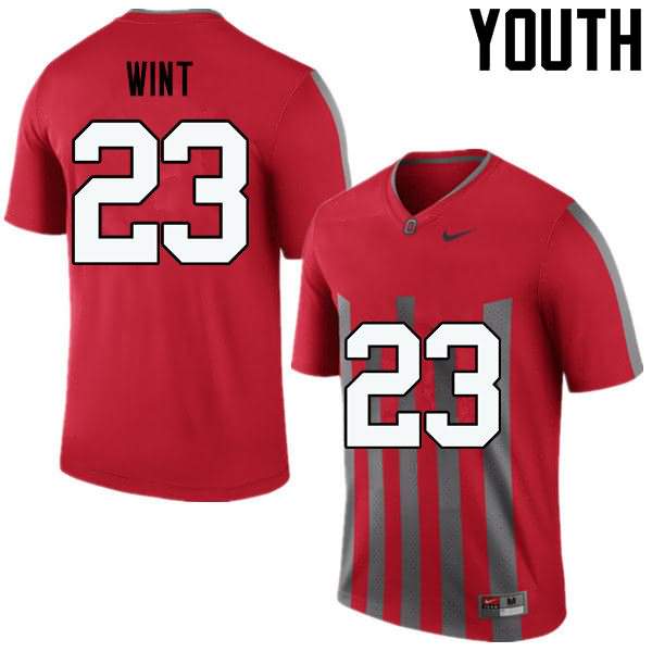 Youth Nike Ohio State Buckeyes Jahsen Wint #23 Throwback College Football Jersey For Sale WRB38Q6P