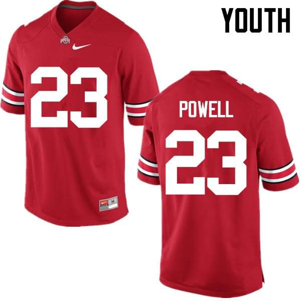 Youth Nike Ohio State Buckeyes Tyvis Powell #23 Red College Football Jersey Colors CZE88Q0A