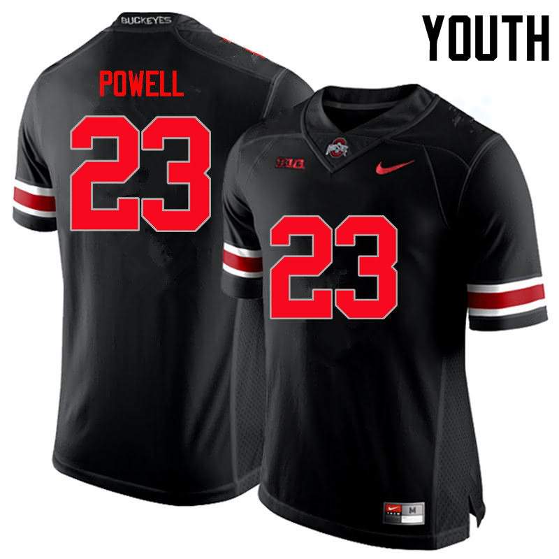 Youth Nike Ohio State Buckeyes Tyvis Powell #23 Black College Limited Football Jersey Super Deals KYJ67Q8W