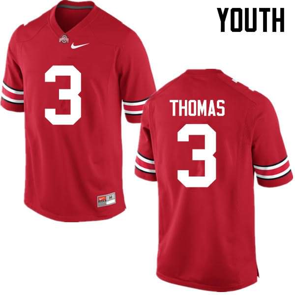 Youth Nike Ohio State Buckeyes Michael Thomas #3 Red College Football Jersey Winter NRY61Q6D