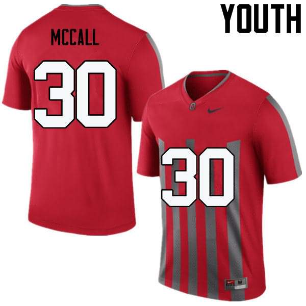 Youth Nike Ohio State Buckeyes Demario McCall #30 Throwback College Football Jersey Wholesale VUI61Q7M