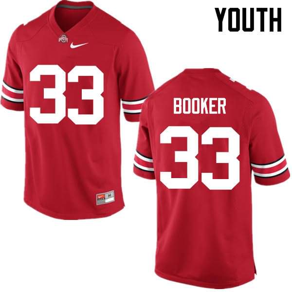 Youth Nike Ohio State Buckeyes Dante Booker #33 Red College Football Jersey July CSE45Q6Z