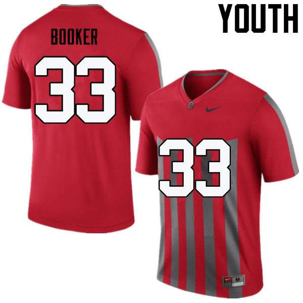 Youth Nike Ohio State Buckeyes Dante Booker #33 Throwback College Football Jersey Jogging TBF26Q7X