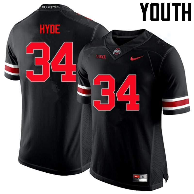 Youth Nike Ohio State Buckeyes Carlos Hyde #34 Black College Limited Football Jersey October OXF81Q0U
