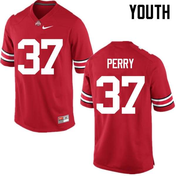 Youth Nike Ohio State Buckeyes Joshua Perry #37 Red College Football Jersey Wholesale OHR64Q7S