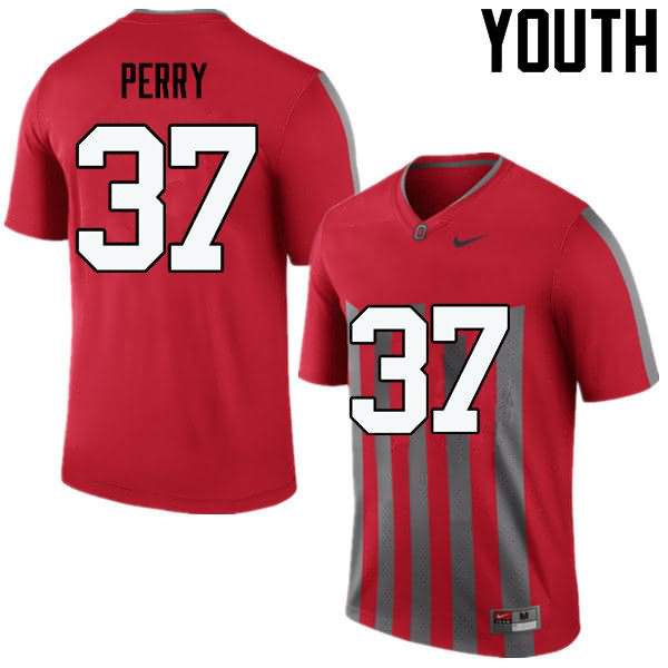 Youth Nike Ohio State Buckeyes Joshua Perry #37 Throwback College Football Jersey Limited TBZ14Q5K