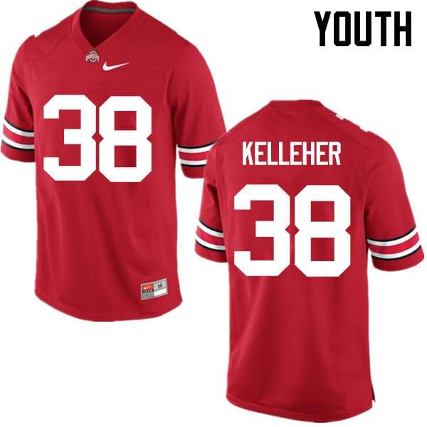 Youth Nike Ohio State Buckeyes Logan Kelleher #38 Red College Football Jersey Freeshipping XVL02Q3J